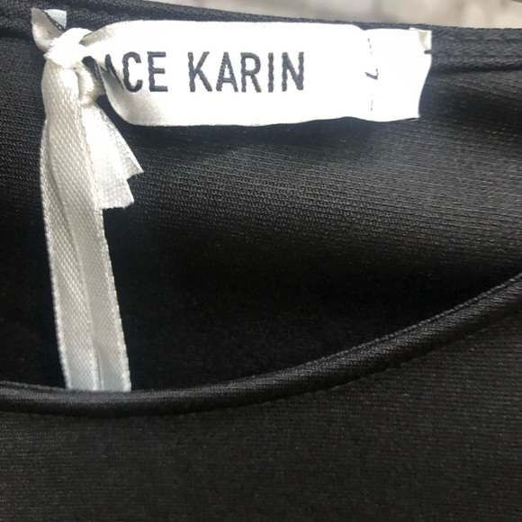 GRACE KARIN 3/4 Ruffle Sleeve Slim Fit Business Black Pencil Dress, Size Large - Picture 5 of 9